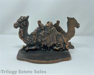 1928 Egyptian Camel Bookends 