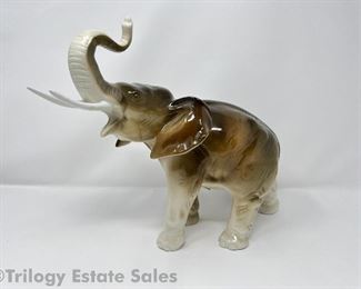 Royal Dux Porcelain Elephant