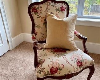 Ethan Allen Floral Occasional Chair $395