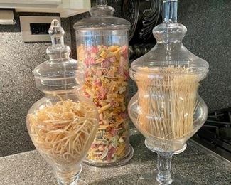 Set of 3 Glass Jars $60