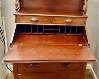 Vintage Solid Maple Secretary/Dresser.