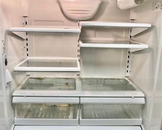 Jenn Air Stainless Finish French Door Refrigerator/Bottom Freezer Drawer. H 69 1/2" x W 35 1/2" x D 26 1/2". CLEAN READY TO GO!