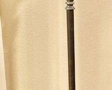 Large Antique Floor Lamp w/Tiffany Style Shade. H 60".