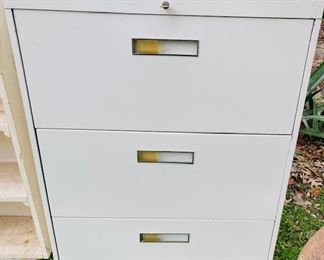 Large 3 Drawer Lateral File Cabinet.