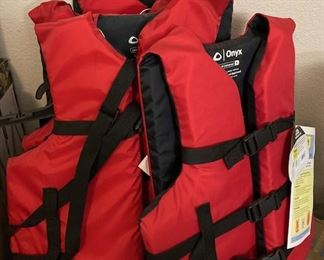 Onyx General Purpose Life Vests. Never Used.