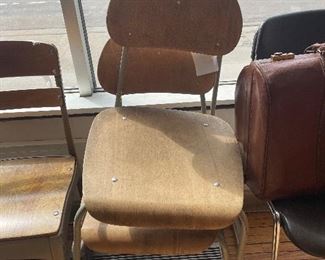 vintage school chairs 