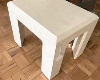 80s Lane faux marble side table 