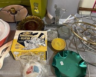 Vintage kitchen items and home decor 