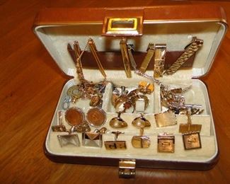 Men's Jewelry cuff links, tie bars