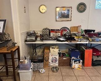 Baking dishes and accessories, kitchen storage, cookware, rolling cart