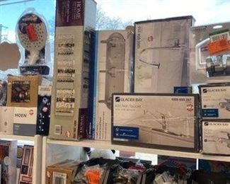 All kinds of home-improvement items they range from five dollars to $65 on some of the bigger Fossetts brand new half the price you purchase in the store.