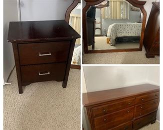 Dresser mirror an end table $150 for all three