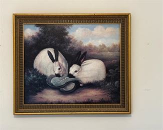 Framed Rabbit Canvas