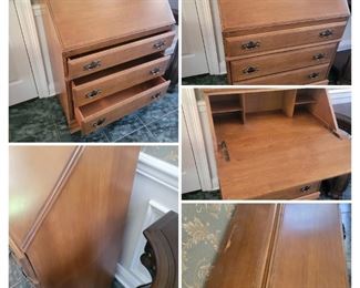 Gorgeous secretary with 3 drawers 

32"W x 39"T x 16"D