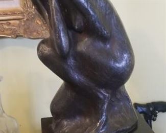 Medium Size thinking lady