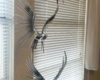 Large 70's Metal Sculpture, we will update on artist