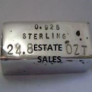 180 180 STRAIGNTENED sterling silver bar