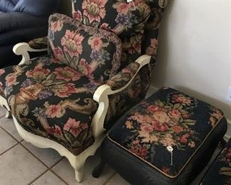 Chairs - 2 of them, 2 stools