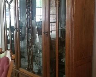 Stunning antique China hutch with lots of display space