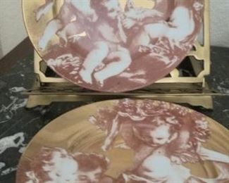 Stunning Cherub plates
