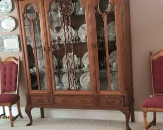 Close up of stunning china hutch