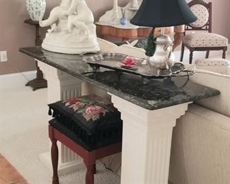 Greek inspired hall console