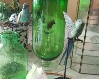 Great glass, brids and shells