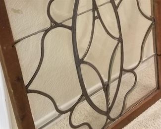 Large heavy stain glass window