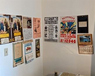 Old calendars & posters
