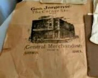 Old sack w/ advertising 