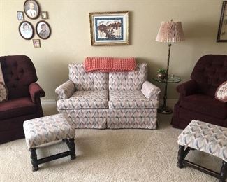 Wall art shown will not be included in sale