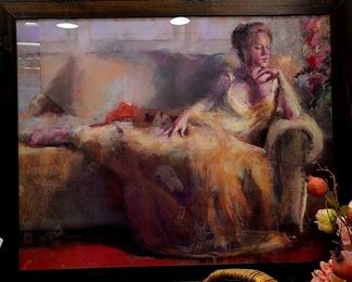 "After the Ball" art print, framed 