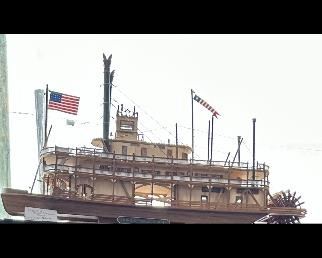 HOURS WERE SPENT MAKING THIS RIVER PADDLE BOAT, JUST NEED IT'S OWN CASE AND NEW HOME.