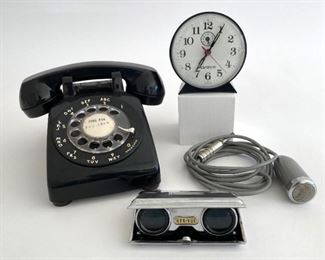 Vintage Lot - Rotary
Phone Clock Microphone
Binoculars 