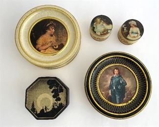 Lot of 5 Vintage Storage
Cookie / Candy Tins
