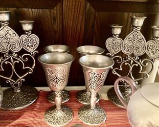 Celtic pewter items
