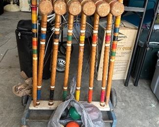 Vintage Croquet Set