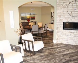 The home is filled with lovely furniture and home decor.