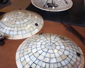 Beautiful ceiling mount hanging light fixtures. We have a set of three or buy individual.