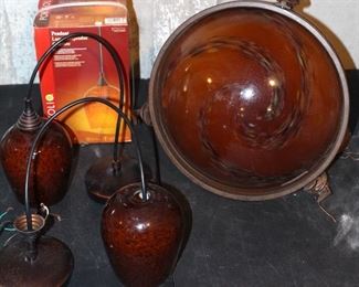 Pendulum ceiling light fixtures.