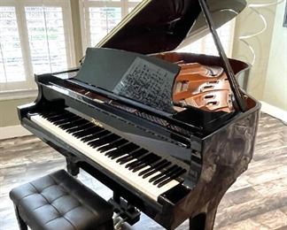 Beautiful Boston, Steinway A-III 6'4'' grand piano,  designed by Steinway and Sons.  Model GP 193 189991 Pe-11.  Purchased 5 years ago for $42,500, we are offering it for $32,000.