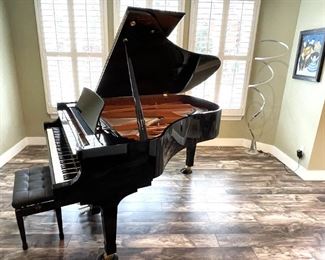 Beautiful Boston, Steinway A-III 6'4'' grand piano,  designed by Steinway and Sons.  Model GP 193 189991 Pe-11.  Purchased 5 years ago for $42,500, we are offering it for $32,000.