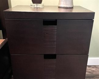 Front detail of nightstand.