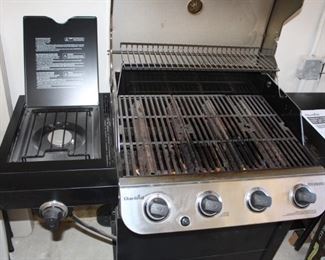 Char-Broil Performance propane 4 burner gas grill,  with side burner.