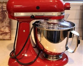 Kitchen-Aid standing mixer.