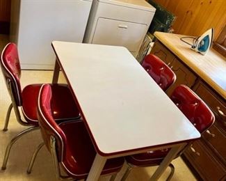 1950's formica diner table and chairs