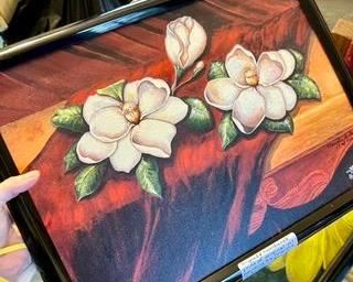 original magnolia painting art