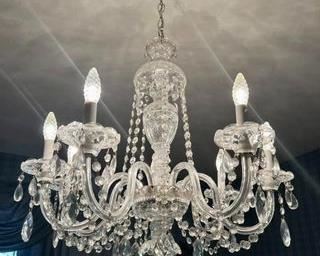 Schonbek sterling 25' wide Heritage leaded crystal chandelier