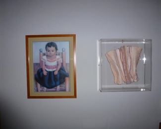 nice art  work by Diego Rivera, the pink art is by Martha Chatelain