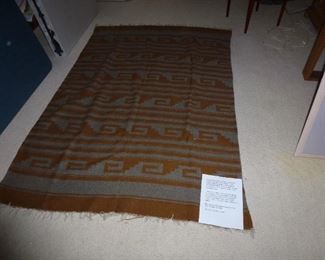 Vintage Wool Zapotec weaving 80 inches long